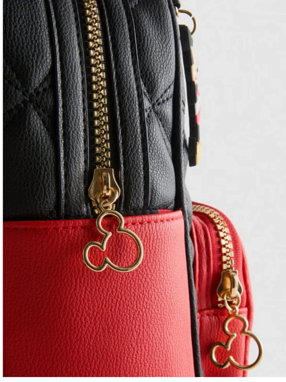 Mickey Mouse Quilted Mini Backpack with Bag Charm Disney X New